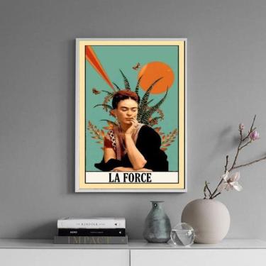 Imagem de Quadro Carta Tarot La Force - Frida 24X18Cm - Com Vidro