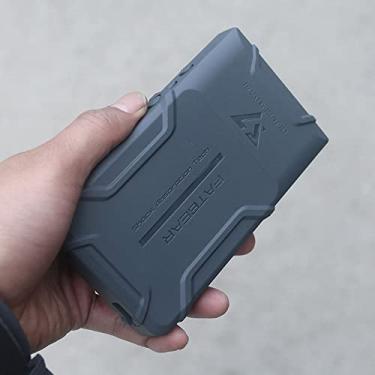 Imagem de FATBEAR Capa protetora robusta à prova de choque para Sony Walkman NW-ZX700 NW-ZX706 NW-ZX707 (cinza)