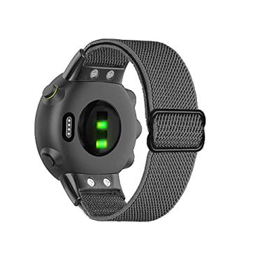 Imagem de C2D JOY Pulseira de nylon elástica compatível com Garmin Forerunner 45/45S, acessório de substituição, elástico ajustável, One Size (Fits 5.1"-8.3" wrists), Sem Pedra Preciosa
