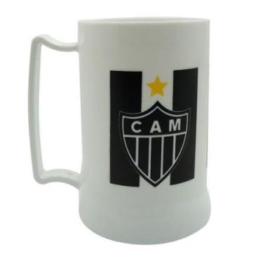 Imagem de Caneca Gel Atlético Mineiro Branca - 400ml