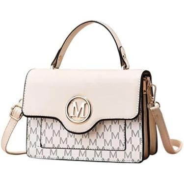 Imagem de Bolsa de ombro de couro do plutônio pequeno quadrado saco de ombro bolsa de textura simples saco do mensageiro designer saco das senhoras, 6,22cm8cm16cm