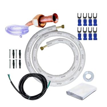 Imagem de Kit Completo Para Instalação Ar Condicionado Inverter Split 12000 E 18000 Btus Normal 18000 Btus Cobre 5 Metros 1/4 1/2