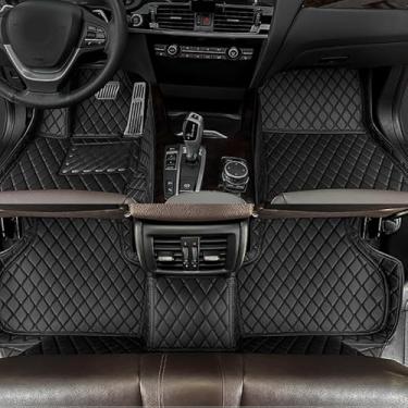 Imagem de GREATROAD Tapetes de couro personalizados para carros BYD SEAGULL/Dolphin Mini 2023 proteção contra todas as condições climáticas(PRETO-PRETO)