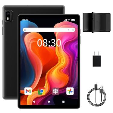 Imagem de Tablet Android 13 com compartimento para cartão SIM, tablets de 10 polegadas, tablets celulares 4G, quad-core 2.0GHz, TF expansível, tablet 2024 com capa, câmera dupla de 8 MP + 5 MP, Bluetooth 5.0,