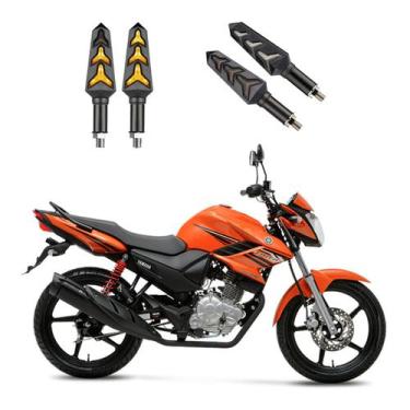 Imagem de KIT 4 Seta Sequencial Pisca de Led Estrela Modelo P09S Moto FAZER 150 