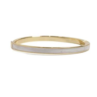 Imagem de Pulseira Slim Feminina Bracelete Madreperola Laraja e Preto Semijoia B