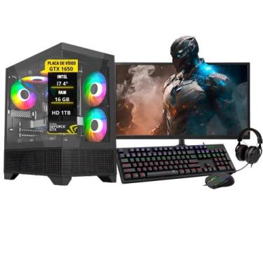 Imagem de Pc Gamer Completo I7 Placa Gtx 1650 16Gb Hd 1Tb Ssd 240Gb - Amorim Sho