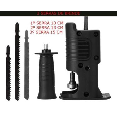 Imagem de Adaptador De Serra Elétrica Para Furadeira Pronta - Click Bom