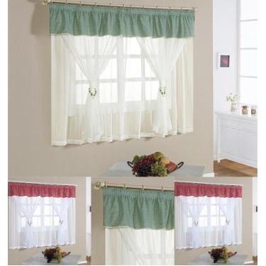 Imagem de cortinas para cozinha moderna 2 metros curtinas elegante com forro em 