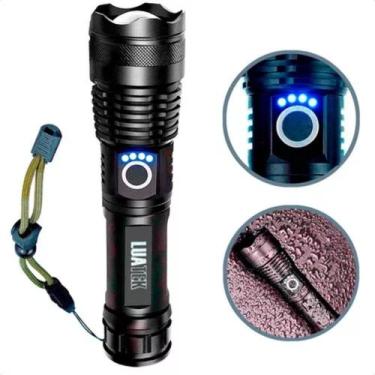 Imagem de P50 Lanterna Tática Mais Forte Mundo Fazenda Sítio - Black Watch