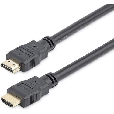 Imagem de StarTech. com Cabo HDMI de 12 pés (3,7 m) - Cabo HDMI de alta velocidade 4K com Ethernet - Vídeo UHD 4K 30Hz - Cabo HDMI 1.4 - Monitores HDMI Ultra HD, projetores, TVs e monitores - Cabo HDMI preto - M/M (HDMM12)
