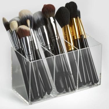 Imagem de Organizador de Maquiagem Batom Pincéis em Acrílico - Acrilic