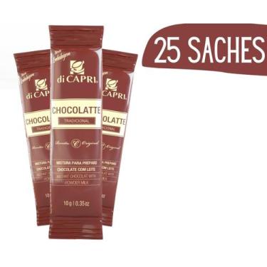 Imagem de Chocolate Com Leite Em Pó Sachê Soluvel Di Capri - 25 Un