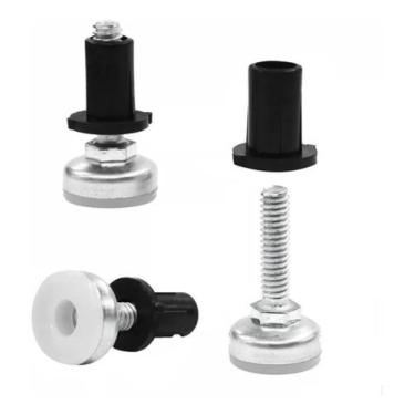 Imagem de Sapata Niveladora 1/4 Com Bucha 120 Peças - comercialoliveira