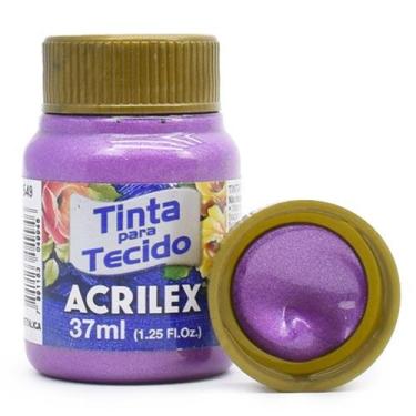 Imagem de Tinta para Tecido Acrilex Metálica 37ml, 549 - MAGENTA