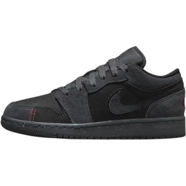 Imagem de Tênis infantil Air Jordan 1 Low SE Craft (FQ7757-001, cinza escuro/vermelho/preto), Cinza fumê escuro/vermelho universitário/preto, 20