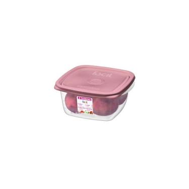 Imagem de Pote Quadrado Fácil Rosa 1950ml - Sanremo, Rosa
