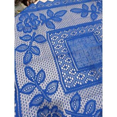 Imagem de Toalha de Fogão, Centro de mesa Renda 80cm x 80cm - branyl, Azul