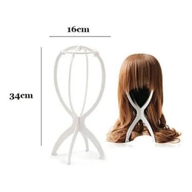 Imagem de Suporte Branco Dobrável Para Peruca Lace Chapéu - Lynx produções
