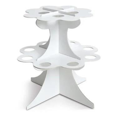 Imagem de Suporte Para Mini Cones Branco - 1 unidade - Cromus - Rizzo