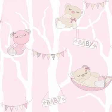 Imagem de Papel de Parede Favola 3201 Ursinhos - Italy - Rolo: 10m x 0,53m - CRI