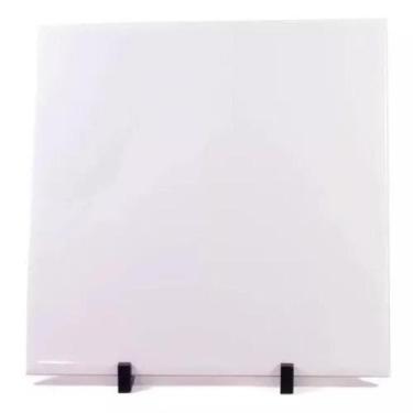 Imagem de 10 Azulejos Resinado P/ Sublimação 15x15 Branco Eliane + Sup, Branco