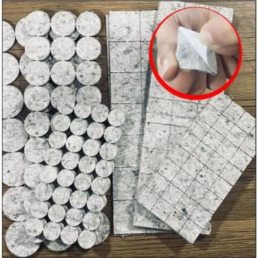 Imagem de Protetor Pé de Cadeira Mesa Feltro Adesivo Quadrado e Redondo para Pés