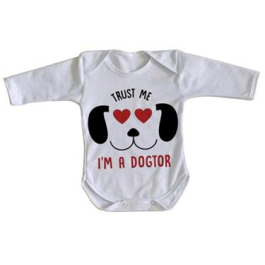 Imagem de body nenê criança roupa bebê manga longa Veterinário Dogtor  - Empório