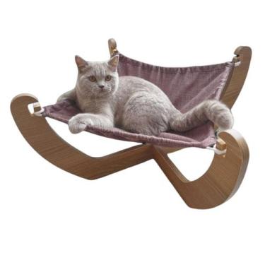 Imagem de Cama Para Gato Rede Pet Cachorro MDF Espreguiçadeira Modelo X - Amadei