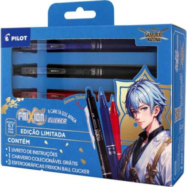 Imagem de Caneta Pilot Frixion Clicker Kit C/ 3 - Edição Especial Samurai Kizuna