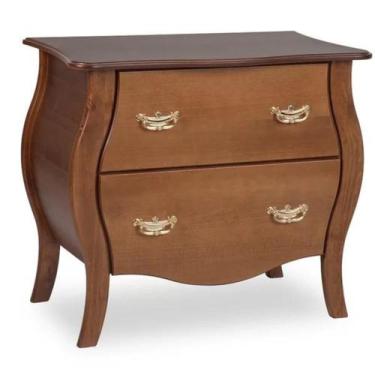 Imagem de Cômoda Bombê Clássica 2 Gavetas Plana Lisa - Tommy Design - Fleischman