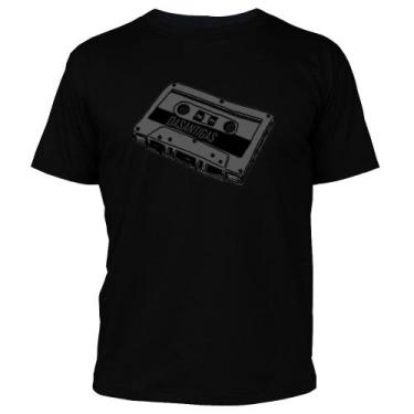 Imagem de Camiseta - Fita K7 - DASANTIGAS, Preto, Preto, PP