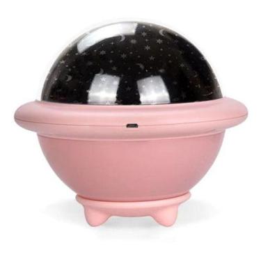Imagem de Projetor Abajur Lâmpada Noite Estrelada Decoração - oem, Rosa