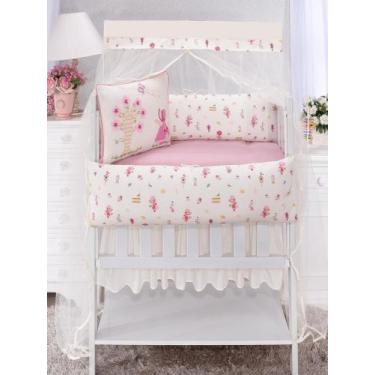 Imagem de Kit Mini Berço 10 Peças 100% Algodão Para Bebe Menino Menina - ENXOVAI