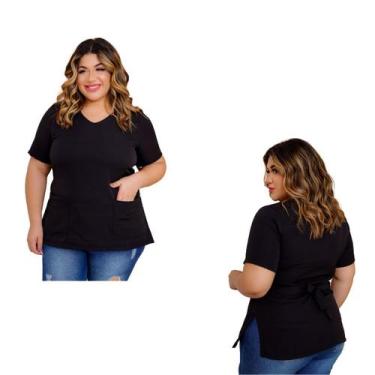 Imagem de Uniforme Avental Jaleco Manicure Professora  Plus Size Avental Blusa S