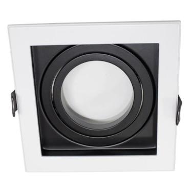 Imagem de Spot Recuado Embutir Bella Iluminação Conecta Preto e Branco Par20 E27