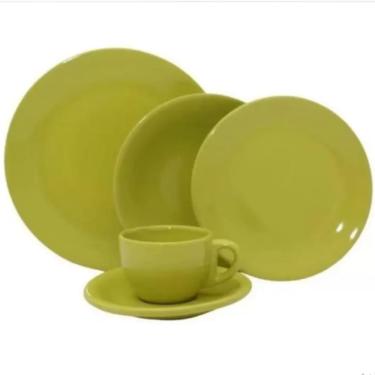 Imagem de Aparelho De Jantar 20 Peças Verde Lima Biona Oxford
