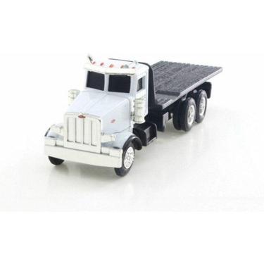 Imagem de Miniatura Caminhão Tomy Ertl Peterbilt Flatbed Truck 1/64