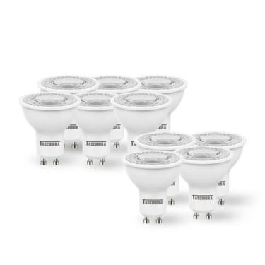 Imagem de Kit 10 Lâmpadas Led Dicroica Mr16 TDL 7W Taschibra Bivolt, 2700K - Ama