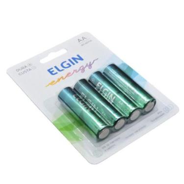Imagem de Pilha AA Pequena Alcalina 4 Unidades Elgin