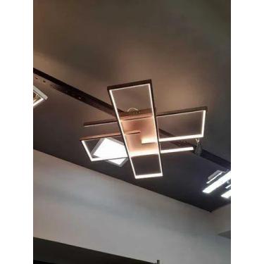 Imagem de Paflon Marrom Em Led Retangular - Perin e Bressan