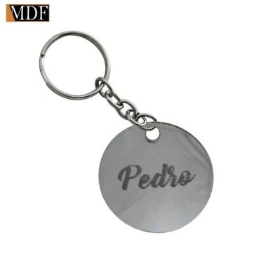 Imagem de Kit 10 Chaveiro Personalizado em Acrilico com Argola 4cm Brinde Logo D