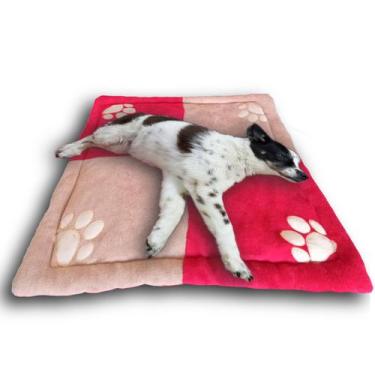 Imagem de Colchonete Almofada Cama PET Cachorro e Gato em Mantinha Soft Confortá