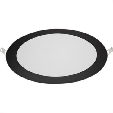 Imagem de Luminaria Led Embutir Redonda 18W 6500K 22,0 Blum Preto, Preto