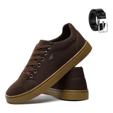 Imagem de Kit Sapatenis Masculino Tênis Confort + Cinto Social Promoçã - Bota Ma