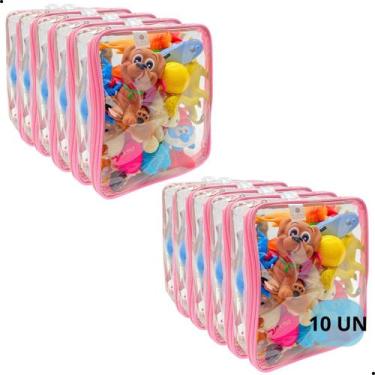Imagem de Organizadores de brinquedo Kit 10 para Praia Guarda Roupa Bagagem Roup