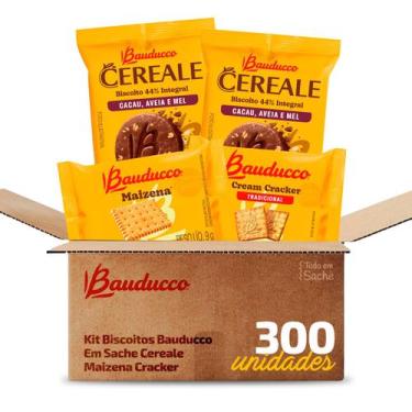Imagem de Kit Biscoitos Bauducco Em Sache Cereale Maizena Cracker 300und