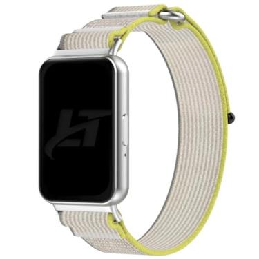 Imagem de Pulseira Loop Trilha LTimports compativel com Galaxy Fit 3 Sm-R390 (LT-Bege-amarelo)