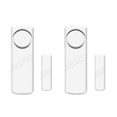 Imagem de LiXiongBao Pacote com 2 Alarmes para Portas e Janelas Residenciais, Alarme Sem Fio para Segurança Residencial, Branco