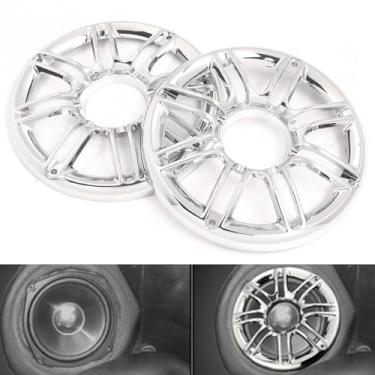 Imagem de FINMOKAL Cobertura da carenagem da grade do alto-falante traseiro cromado 3D para Harley Touring Electra Glide